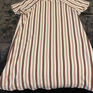 SHEIN Striped Short Sleeve Dress 1XL